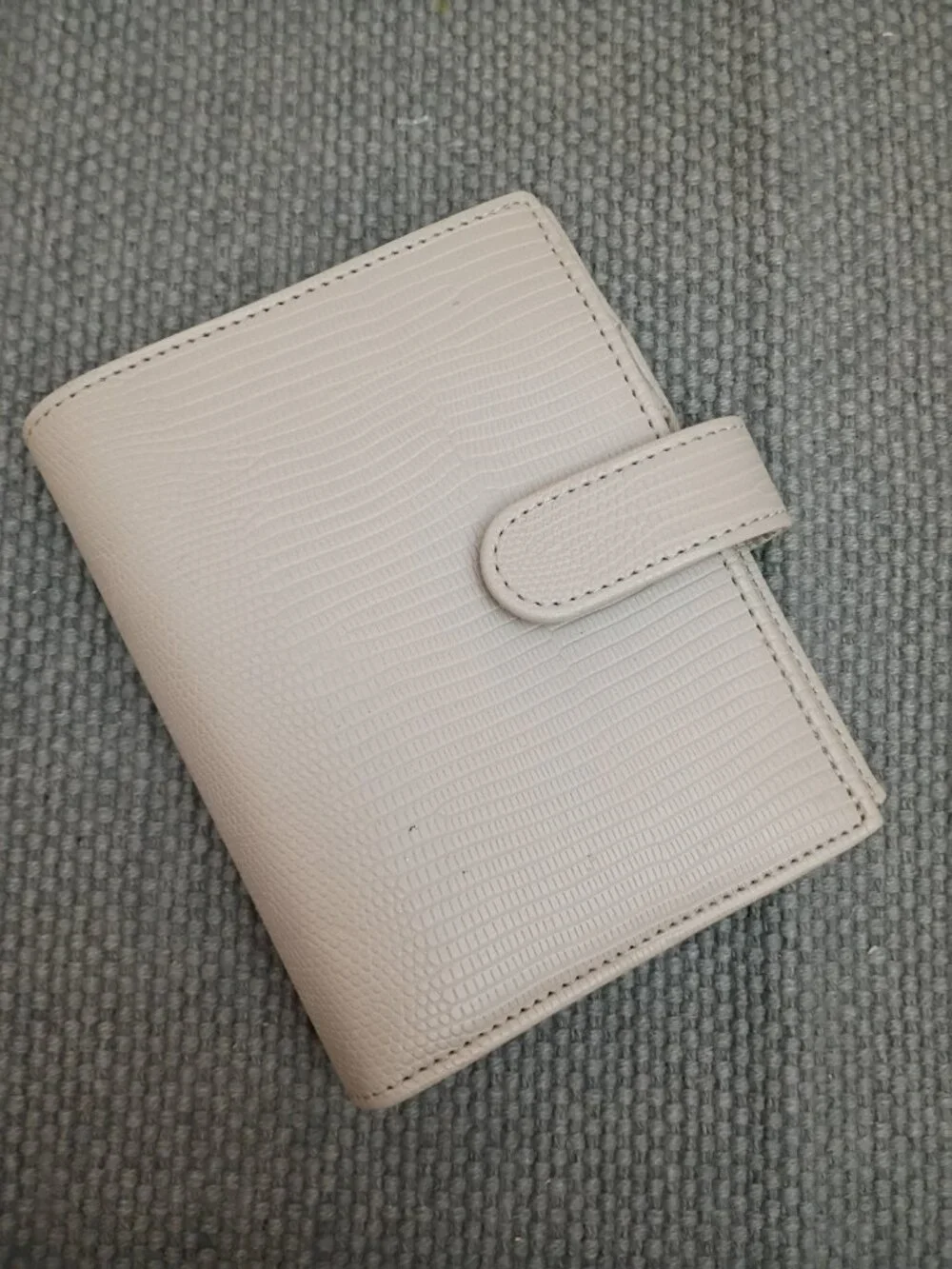 Aesthetic Dollar A7 Budget Binder Wallet Gray Lizard Print